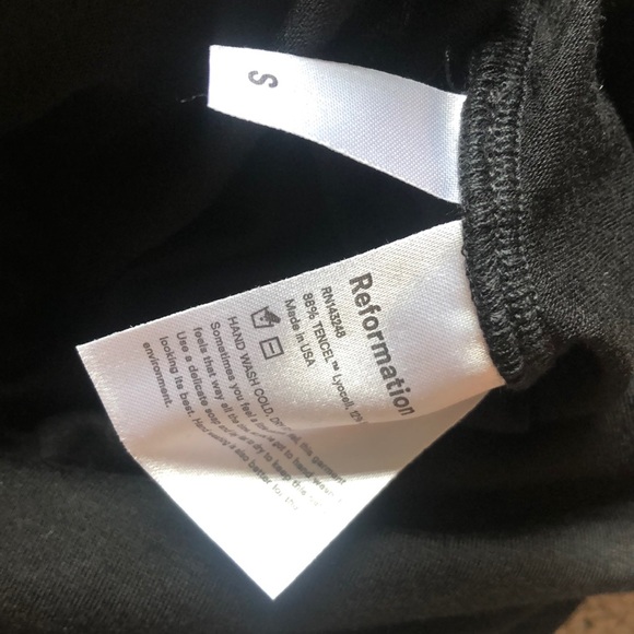 🌟nwot Reformation Kara Black Bodysuit s l - Picture 7 of 7